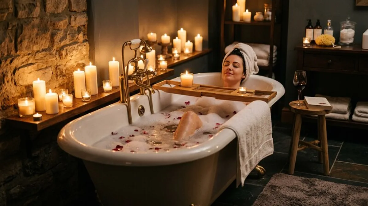 Candlelight & Bathtub: Create a Home Spa Oasis