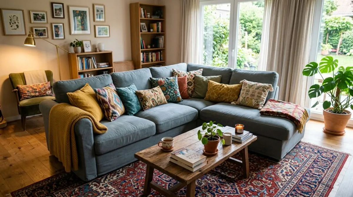 Colorful Sofas & Living Rooms: Deals on Couches & Pillows
